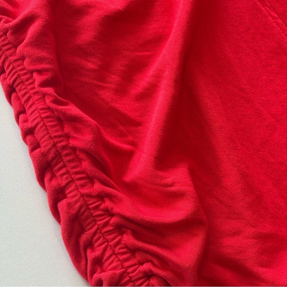 CABI Women’s Short Sleeve Red Body-con Shirt Dress w/ Adjustable Sleeves Medium - Picture 8 of 10